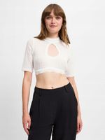 Krüger Dirndl Damska bluzka dirndl - écru jednolity r,34