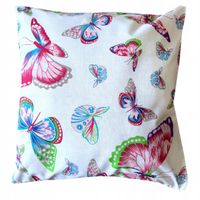 Poduszka poszewka bawełna MOTYLE wiosna DLA DZIEWCZYNKI 40x40