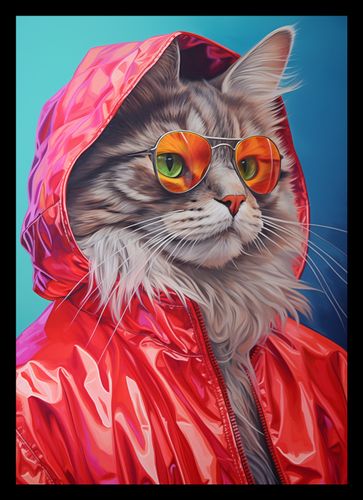 Plakat 21x29,7cm Kot w Stylu na Arena.pl