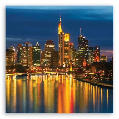 OBRAZ NA PŁÓTNIE Skyline Nowy Jork Noc na Arena.pl