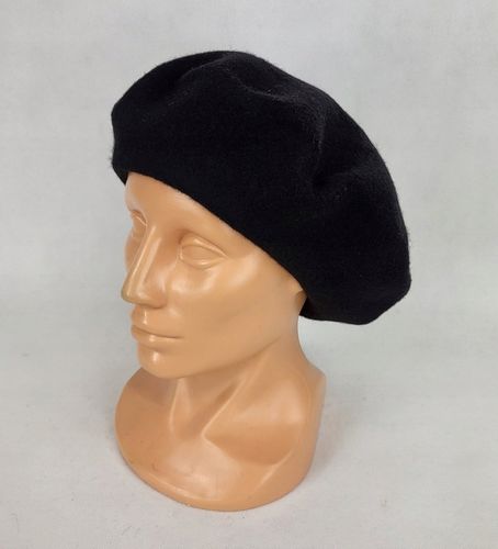 96 Klasyczny BERET FEZKO CZARNY rozm. 11,5 (duży) na Arena.pl
