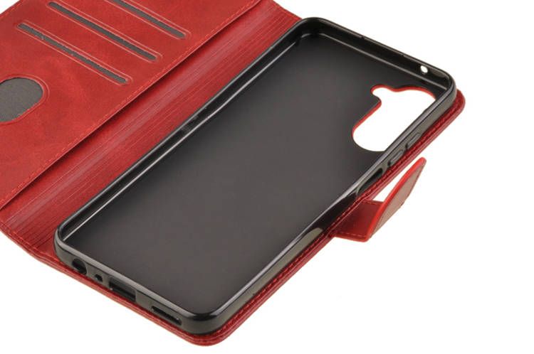 Etui portfel Wallet do Realme 10 4G czerwony zdjęcie 5