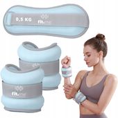 OBCIĄŻNIKI CIĘŻARKI NA KOSTKI NADGARSTKI RĘCE NOGI 2x0,5KG CIĘŻARKI