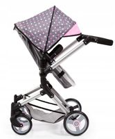 BAYER.Wózek Combi głęb/spacerówka szary+róż 18466