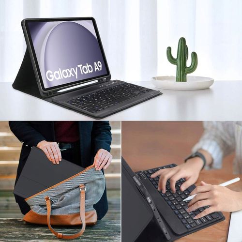 ETUI I KLAWIATURA DO SAMSUNG GALAXY TAB A9 8.7" 2023 SM-X110 SM-X115 CZARNY na Arena.pl