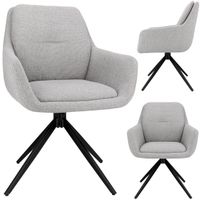 Krzesło obrotowe LUCA szare