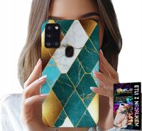 ETUI DO SAMSUNG GALAXY A21s - ELEGANCKIE MODNE WZORY CASE + FOLIA