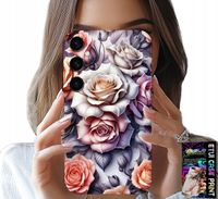 ETUI DO SAMSUNG GALAXY M55 5G - KWIECISTE WZORY RÓŻA RÓŻE KWIATKI CASE