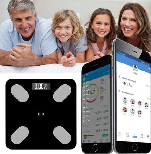 Waga Łazienkowa 180kg Bluetooth Elektroniczna BT Inteligentna na Arena.pl