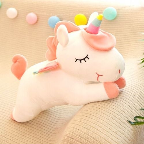 MIĘCIUTKI JEDNOROŻEC UNICORN MASKOTKA PLUSZAK PRZYTULANKA DLA DZIECI na Arena.pl