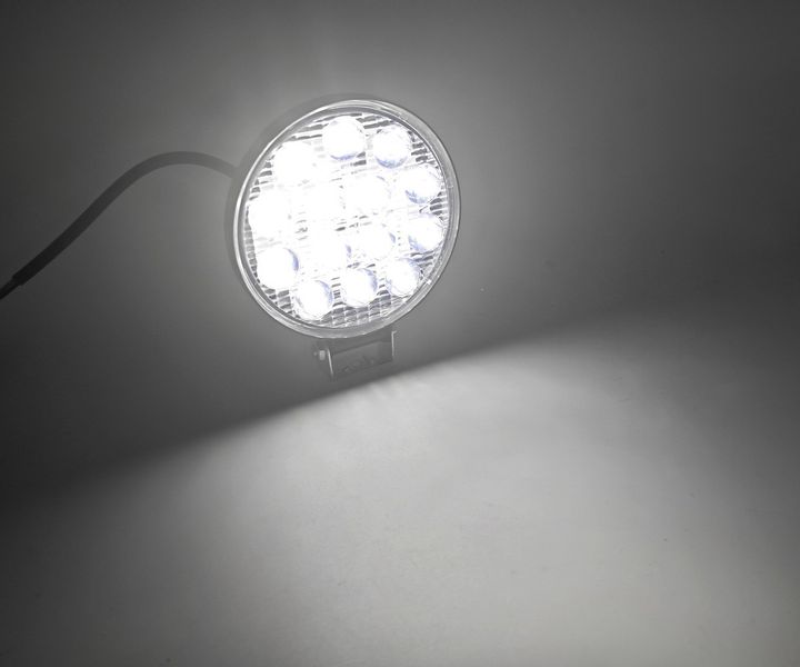 Lampa robocza LED 12-24V IP67 2000lm 14 LED duża 11,0cm średnicy biała na Arena.pl