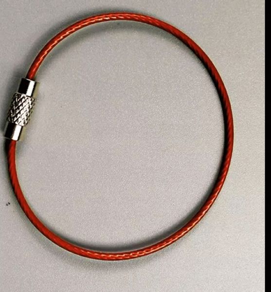 Brelok LINKA SKRĘTKA RUDA POMARAŃCZ PVC BAZA EDC Pętelka do Kluczy Kółeczko zdjęcie 9