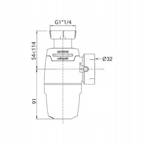 WIRQUIN SYFON UMYWALKOWY BEZ SPUSTU NEO AIR Z NAPOWIETRZANIEM na Arena.pl