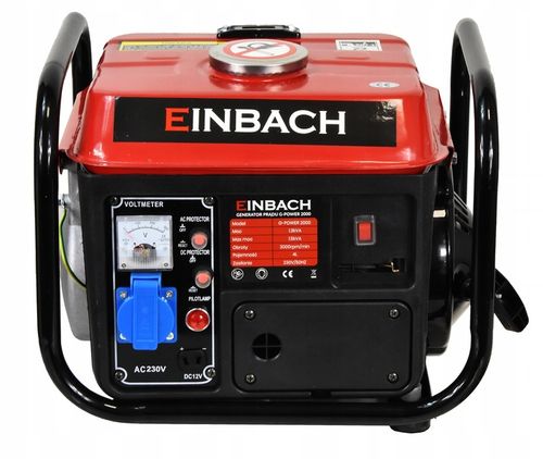 JEDNOFAZOWY AGREGAT PRĄDOTWÓRCZY GENERATOR MINI 2KM 12V 230V 720W G-POWER na Arena.pl