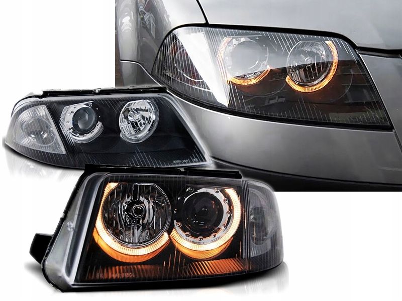 Lampy Reflektory VW PASSAT B5 FL 3BG 01-04R BLACK zdjęcie 7