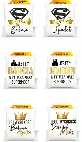 foto PODUSZKA PREZENT NA DZIEŃ BABCI DZIADKA imię na Arena.pl