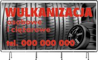 BANER REKLAMOWY 100x50 cm projekt w cenie WULKANIZACJA WYWAŻANIE