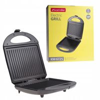 Kontaktowy, składany grill elektryczny Kamille KM6725 czarny 1400 W