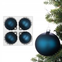 Bombki choinkowe SZKLANE 10cm 4 szt
