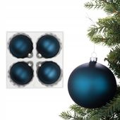 Bombki choinkowe SZKLANE 10cm 4 szt