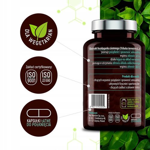TRIBULUS FORTE NAJMOCNIEJSZY EKSTRAKT 95% Testosteron Sex Libido na Arena.pl