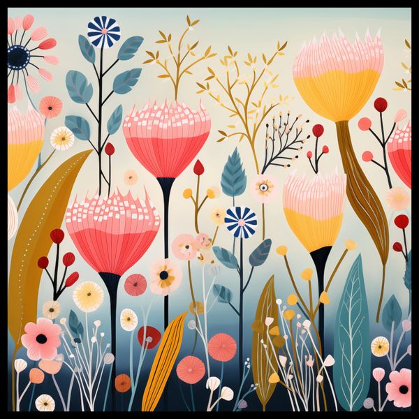 Plakat 80x80cm Ogród Marzeń zdjęcie 2