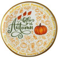 CIASTKO LUKROWANE HALLO AUTUMN ROZ.L KOŁO JESIEŃ RĘCZNIE ROBIONE