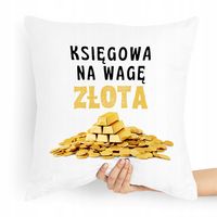 Poduszka Prezent Dla Księgowego Księgowej Z Nadrukiem Ze Zdjęciem