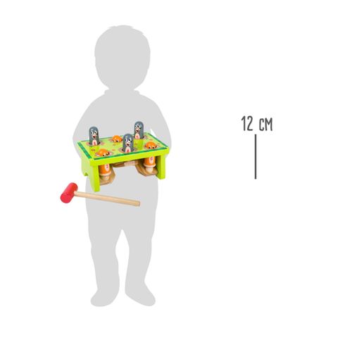 Drewniana Wbijanka z młoteczkiem zabawne Kreciki z cyferkami na Arena.pl