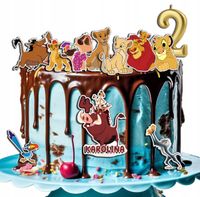 OPŁATEK ZESTAW NA URODZINY POSTACIE KRÓL LEW + IMIĘ