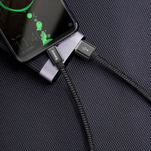Baseus kabel Double Fast USB na typ-C 5A czarny na Arena.pl