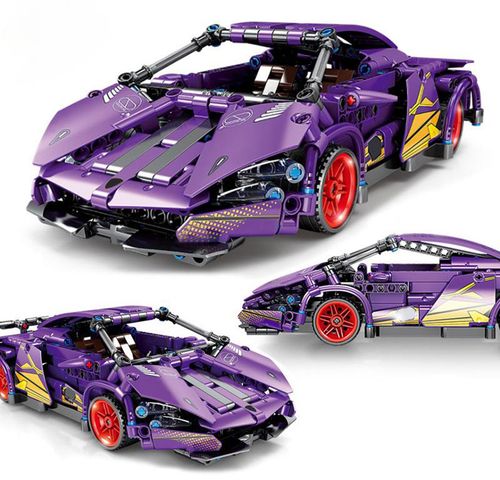 Zestaw Klocków Auto Sportowe Fioletowe 470El. na Arena.pl