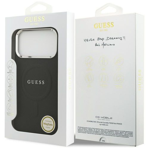 Etui Guess Classic Logo MagSafe do iPhone 17 Pro Max czarny na Arena.pl
