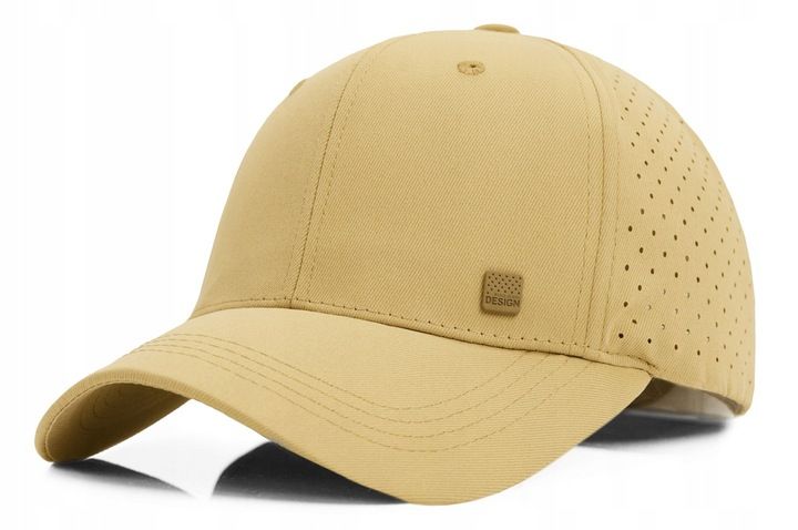 CZAPKA z Daszkiem Bejsbolówka Oddychająca Głęboka BEŻOWA Pako Jeans zdjęcie 2