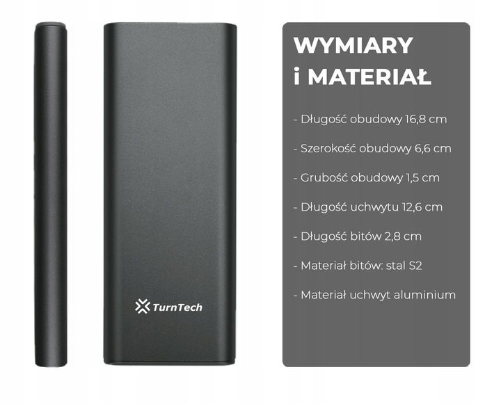 Śrubokręt precyzyjny TurnTech z zestawem końcówek 48 in 1 ALU zdjęcie 9