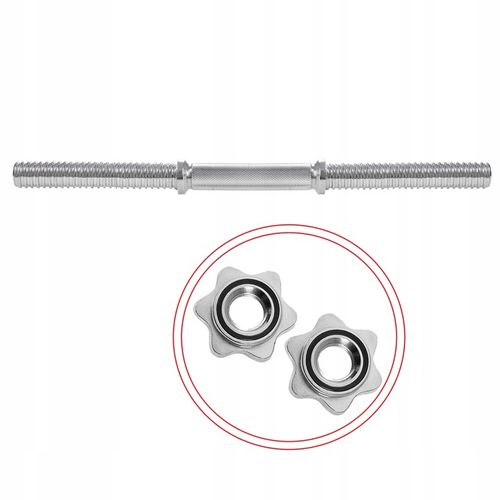 GRYF KRÓTKI DO HANTLI GRYFIK SZTANGIELKA GWINTOWANY ŚRUBOWY STAL 48cm 28 mm na Arena.pl