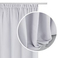 Zasłona gotowa na taśmie HOLD 140x270 zaciemniająca blackout biała