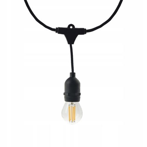 GIRLANDA OGRODOWA zewnętrzna ŁAŃCUCH ŚWIETLNY 15m + ŻARÓWKI 15x E27 LED na Arena.pl