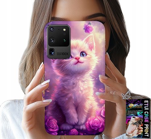 ETUI DO SAMSUNG GALAXY S20 Ultra - SŁODKI KOTEK, KOT, WZORY ZE ZWIERZĘTAMI na Arena.pl