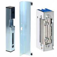 KASETA ELEKTROZACZEPU SREBRNA 350mm + ELEKTROZACZEP 12V DO FURTKI 290mA