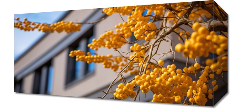 Obraz 40x20cm Złote Jagody zdjęcie 1