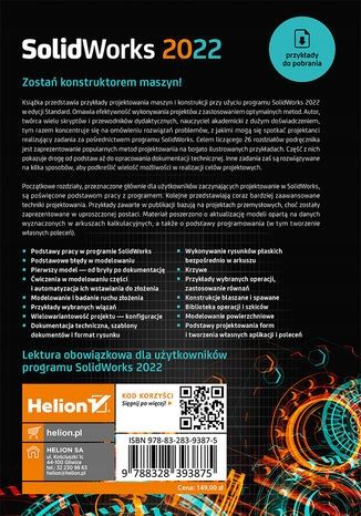 SolidWorks 2022 Projektowanie maszyn J.Domański na Arena.pl
