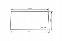 szyba tylna - tył do ciągnika URSUS C-360 kabina Szczytno