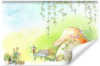 Fototapeta Do Pokoju Dziecięcego Akwarelowy DOMEK Bajka 360cm x 240cm