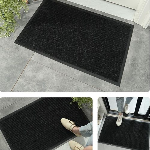 Mata wycieraczka do butów pod drzwi wejściowa czarna zewnętrzna 120 x 180cm na Arena.pl