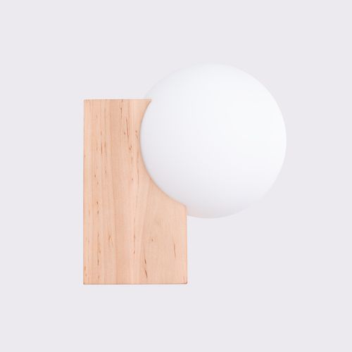 Kinkiet BULBO naturalne drewno na Arena.pl