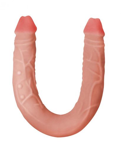podwójny penis dildo lesbijskie wyginane sex 47cm na Arena.pl
