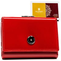 portfel damski skórzany ptn 1680480-ngv-5762 red