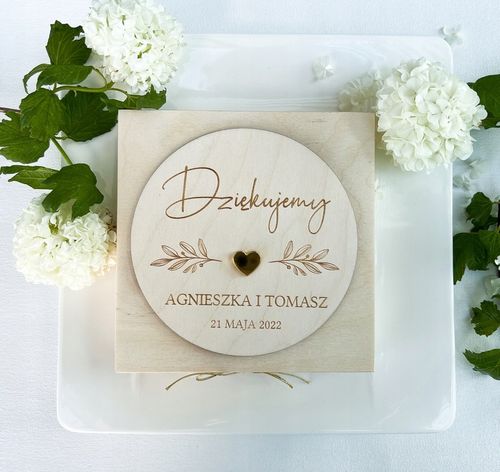 PODZIĘKOWANIE dla RODZICÓW ślub WESELE pudełko na Arena.pl