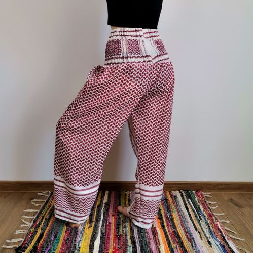 Spodnie Kuloty - Arafaty - Bordowe | Indie na Arena.pl